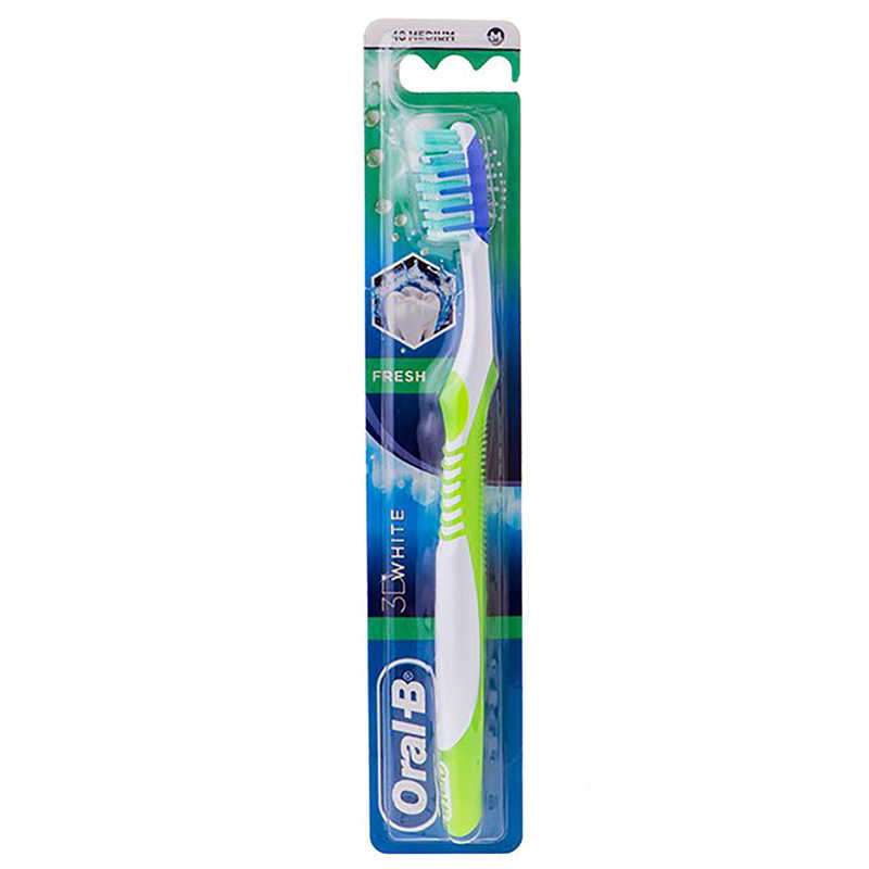 ORAL B 3D WHITE FRESH WHITE TOOTH BRUSH (M)