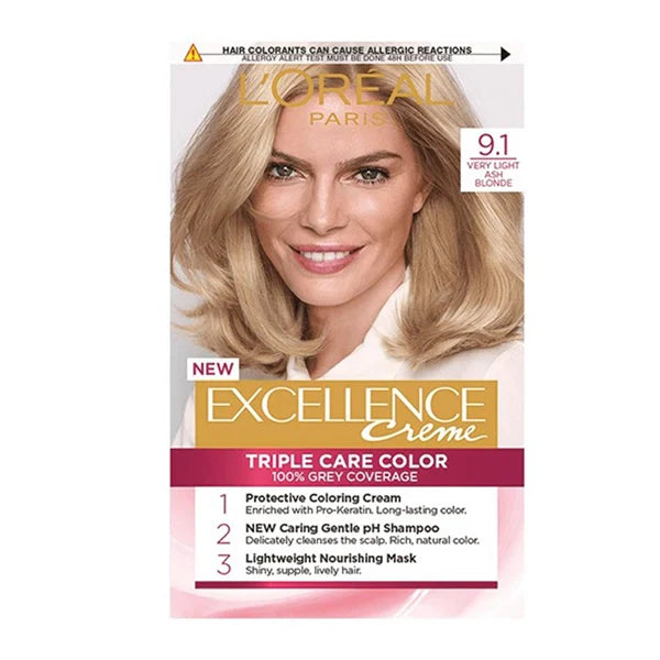 LOREAL EXCELLENCE (9.1) ASHY BLONDE