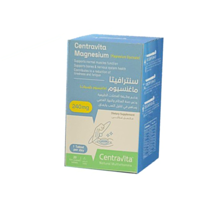 CENTRAVITA MAGNESIUM 240 MG 20 TAB