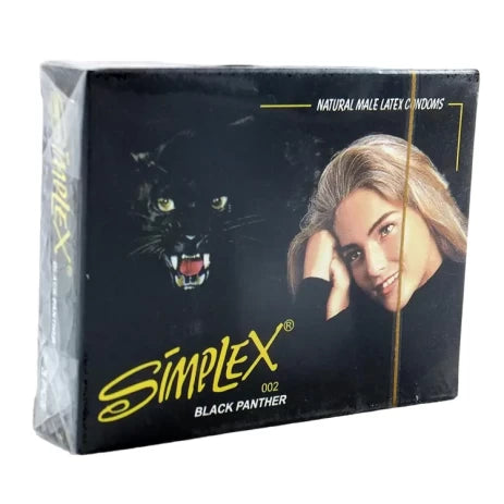 SIMPLEX BLACK PANTHRE CONDOMS 3P