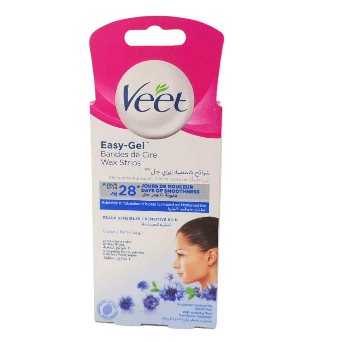 VEET WAX FACE 20 STRIPS