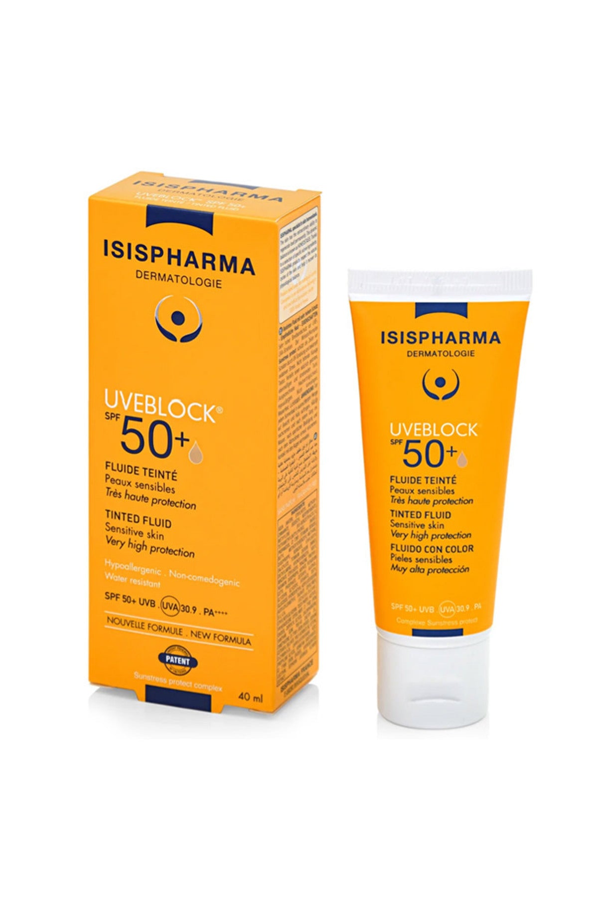 ISIS UVEBLOCK FLUID LIGHT TINTED 40ML SPF+50