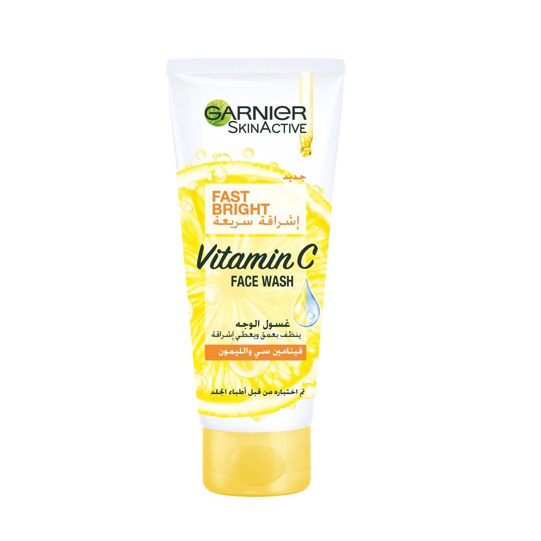 GARNIER FAST BRIGHT VIT C FACE WASH 50ML