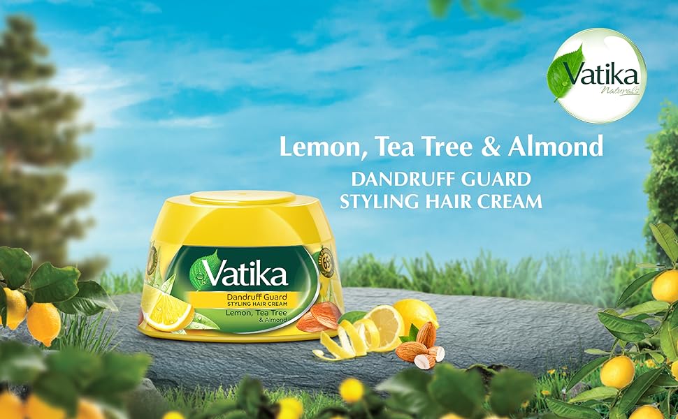 VATIKA CREAM 190 ML LEMON,TEA TREE &ALMOND